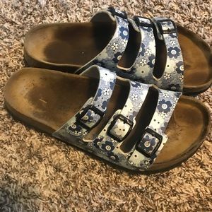 Birkenstock Betula Blue White Floral sandal 40